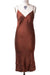 Signature Dress - Sueded Silk Charmeuse in Nutmeg - front